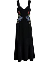 Cinq À Sept - Andre Floral-Mixed Midi Dress - Lyst
