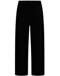Laminar - Corduroy-Effect Straight Trousers - Lyst