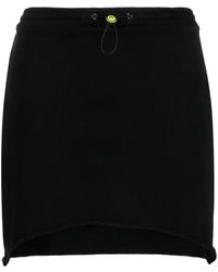 Barrow - Drawstring-Fastening Cotton Miniskirt - Lyst