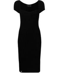 Philipp Plein - Rib-Knit Midi Dress - Lyst