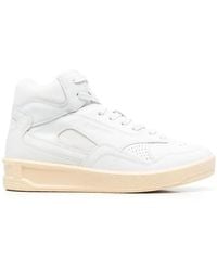 Jil Sander - Basket Mid Leather Sneakers - Lyst