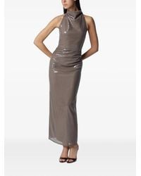 ROTATE BIRGER CHRISTENSEN - Robe Ornée De Sequins À Coupe Longue - Lyst