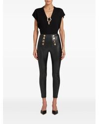 Violante Nessi - Button-Embellished High-Waisted Trousers - Lyst
