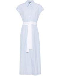 Fabiana Filippi - Striped Poplin Shirt Dress - Lyst
