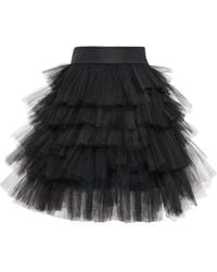 Oscar de la Renta - Ruffled Tiered Mini Skirt - Lyst