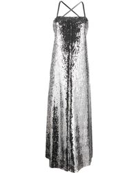 Junya Watanabe - Metallic-effect Sequinned Maxi Dress - Lyst