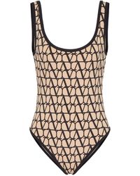 Valentino Garavani - Toile Iconographe One-piece Swimsuit - Lyst