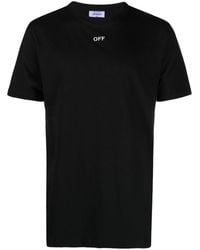 Off-White c/o Virgil Abloh - Off- Logo Cotton T-Shirt - Lyst