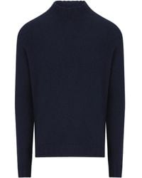 Tagliatore - High-Collar Ribbed Cashmere Turtleneck - Lyst
