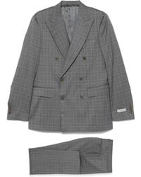 Canali - Wool Double-Breasted Suit - Lyst