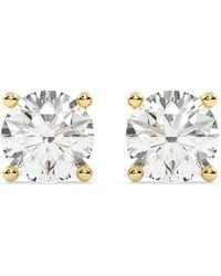 Diamond Essentials - Diamond-Solitaire Stud Earrings - Lyst