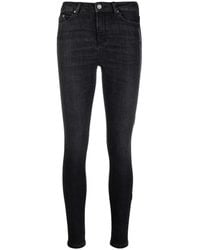 KARL LAGERFELD - Logo-Print Skinny Jeans - Lyst