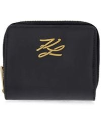 KARL LAGERFELD - Logo-Plaque Bifold Wallet - Lyst