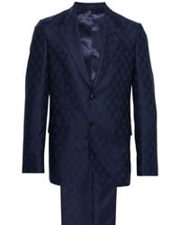 Gucci - GG Damier-jacquard Wool Suit - Lyst