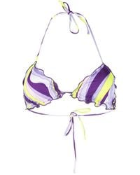 MC2 Saint Barth - Sagittarius Ruffled Bikini Top - Lyst