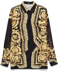 Versace - Hemd Mit Barocco-Print - Lyst