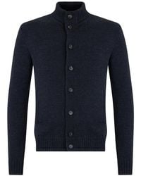 Slowear - Ribbed-Knit Button-Up Cardigan - Lyst