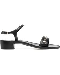Ferragamo - Tiny Vara Bow Appliqué Trim Sandals - Lyst