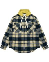 Aape By A Bathing Ape - Check-Pattern Hooded Shirt - Lyst