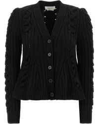 McQueen - Cardigan mit Zopfmuster - Lyst