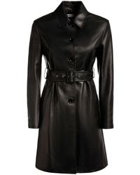 Bally - Belted Nappa-leather Coat - Lyst
