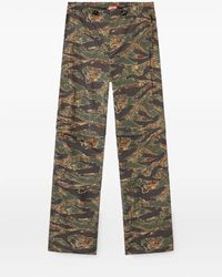 DIESEL - Graphic-Print Trousers - Lyst