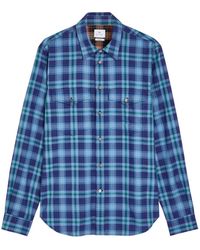 Paul Smith - Chest-Pocket Checked Shirt - Lyst