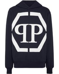 Philipp Plein - Hexagon Cotton Hoodie - Lyst