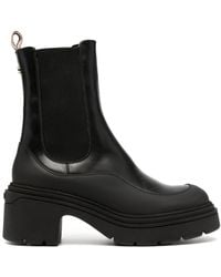 BOSS - Panelled 85mm Leather Chelsea Boots - Lyst