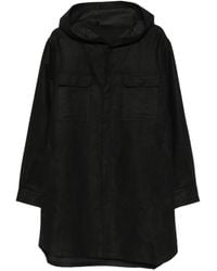 Rick Owens - Hooded Coat - Lyst