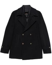 Barba Napoli - Double-Breasted Peacoat - Lyst