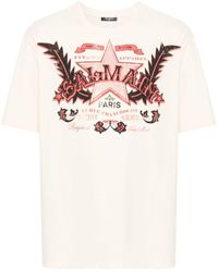 Balmain - T-Shirt mit Western-Print - Lyst