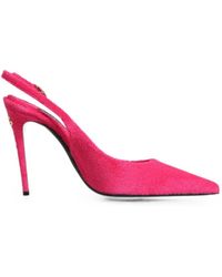 Dolce & Gabbana - Terry-Effect Slingback Pumps - Lyst