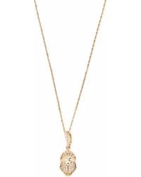 Aurelie Bidermann - 18Kt Beetle Diamond Necklace - Lyst