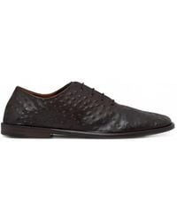 Marsèll - Stesa Ostrich-Effect Leather Derby Shoes - Lyst