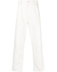 Carhartt - Logo-Patch Cotton Straight-Leg Trousers - Lyst