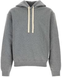 Jil Sander - Drawstring-Hood Cotton Hoodie - Lyst