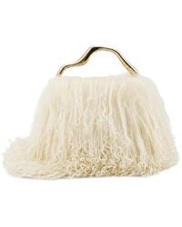 Cult Gaia - Backgammon Faux-Fur Clutch Bag - Lyst