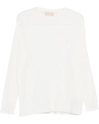 120% Lino - ラウンドネックセーター - Lyst