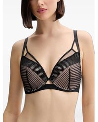 Chantelle - Pulp Play Strappy Mesh-Panelled Bra - Lyst