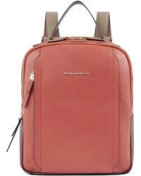 Piquadro - Leather Backpack - Lyst