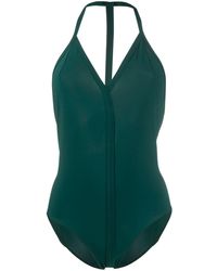 Rick Owens Badpak Met Halternek - Groen