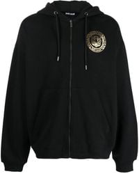 Just Cavalli - Logo-Print Cotton Hoodie - Lyst