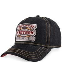 Stetson - Logo-Patch Denim Trucker Cap - Lyst