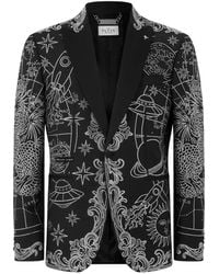 Philipp Plein - Zodiac Rhinestone-Embellished Blazer - Lyst