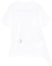 Sacai - Poplin Cotton T-Shirt - Lyst