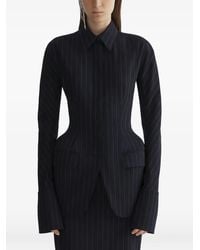 Mugler - Pinstripe Tailored Jacket - Lyst