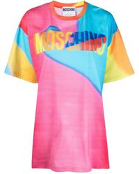 Moschino - T-shirt oversize con stampa - Lyst