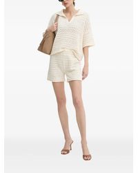 Haveone - Ensemble T-Shirt-Short En Crochet - Lyst
