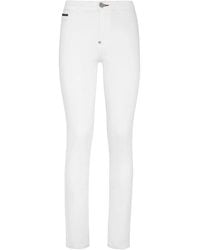 Philipp Plein - Logo-Plaque Skinny-Cut Jeans - Lyst